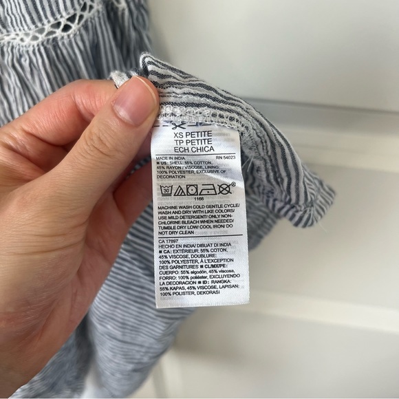 OLD NAVY Lace Up Sleeveless Swing Dress Size XS Petite - Picture 8 of 12